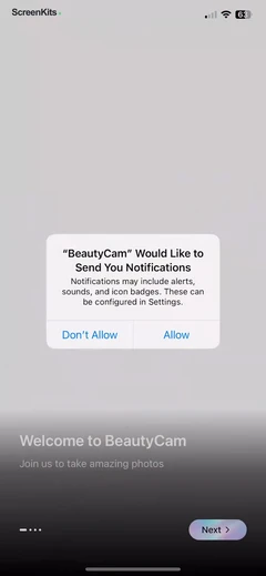 BeautyCam-Digicam&Photo Editor permissions UI screen 6