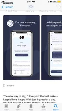 Agape Feel Close When Apart mobile app UI screen 2