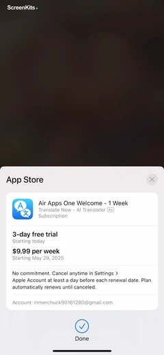 Translate Now - AI Translator onboarding UI screen 7