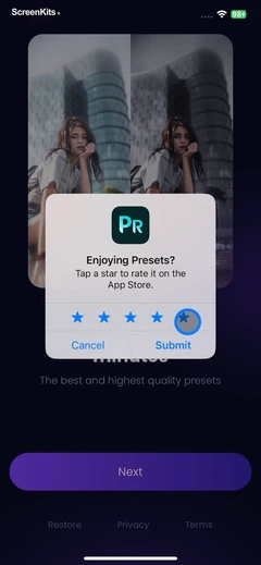 Presets for Lightroom- Filters mobile app UI screen 9