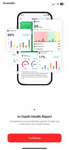 iCardio - Heart Rate Tracker mobile app UI screen 5