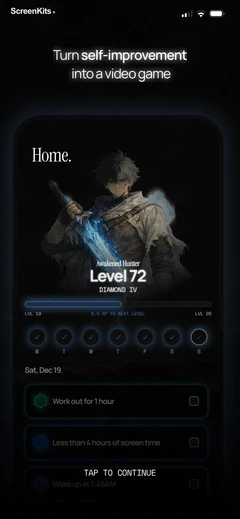 dawg-discipline-motivation mobile app UI screen 3