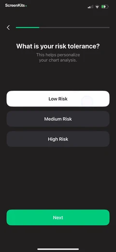 Trade AI- Chart AI Analysis mobile app UI screen 7