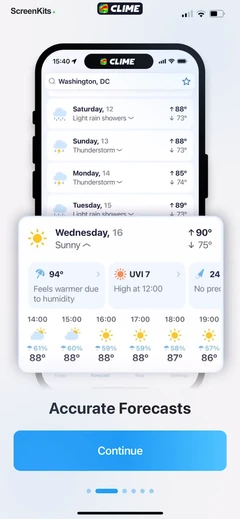 Clime- NOAA Weather Radar Live mobile app UI screen 9