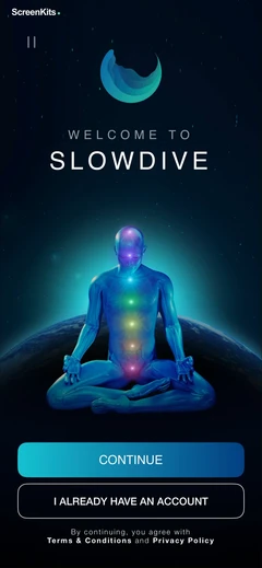 Slowdive - Meditation & Mantra onboarding UI screen 9