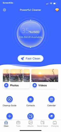 Powerful Cleaner-Clean Storage mobile app UI screen 9