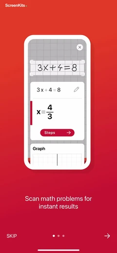 Photomath mobile app UI screen 4
