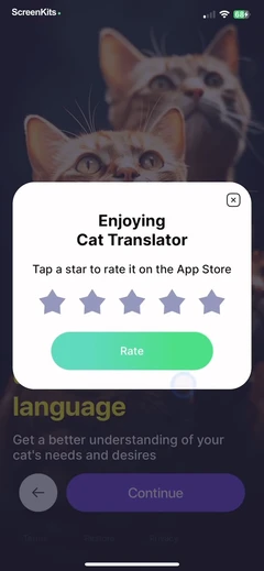 Cat Translator – Human to Pet mobile app UI screen 7