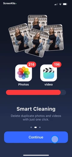 Photo Organizer- FocusClean mobile app UI screen 3