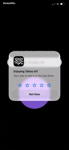 tattoo-ai-design-generator-ink mobile app UI screen 8