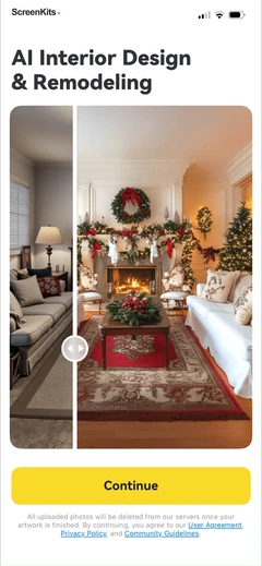 AI Home Design- Interior DecAI mobile app UI screen 5