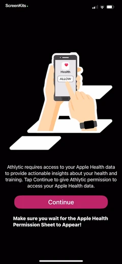 Athlytic- Fitness & Recovery permissions UI screen 4