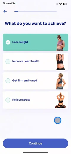 Omo- Healthy Weight Loss App mobile app UI screen 9