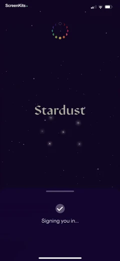 Stardust Period Tracker mobile app UI screen 8