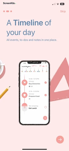 Structured- Daily Planner Todo mobile app UI screen 5