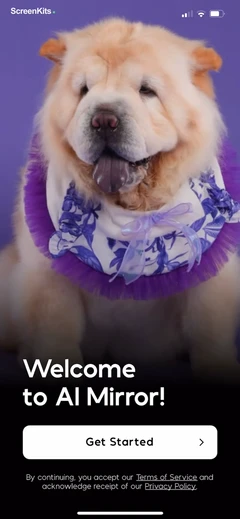 AI Mirror- AI Photo Editor onboarding UI screen 12