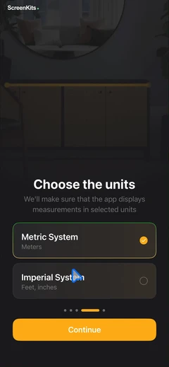 The Tape Measure & 3D Scanner mobile app UI screen 9