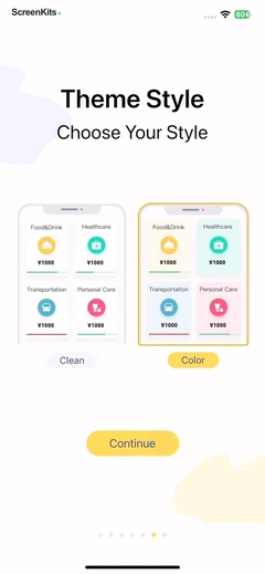 Budget app - spending tracker mobile app UI screen 9