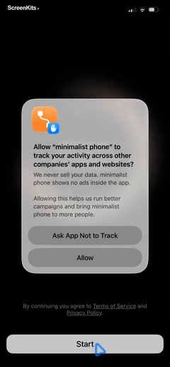 minimalist phone ® Block Apps permissions UI screen 5