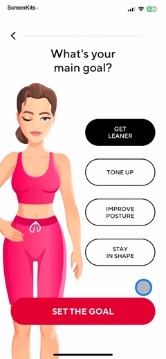 Wall Pilates by Fit & Lean mobile app UI screen 5