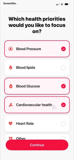 wellpulse-heart-health-tracker mobile app UI screen 5