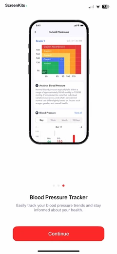 iCardio - Heart Rate Tracker mobile app UI screen 12