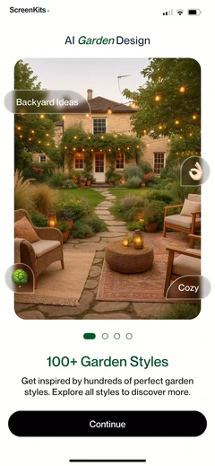 AI Garden Design mobile app UI screen 8