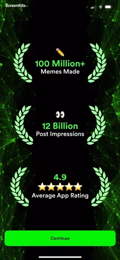 Piñata Farms Meme Generator mobile app UI screen 5