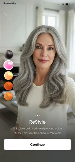 ReStyle - AI Hairstyle Try On paywalls UI screen 9