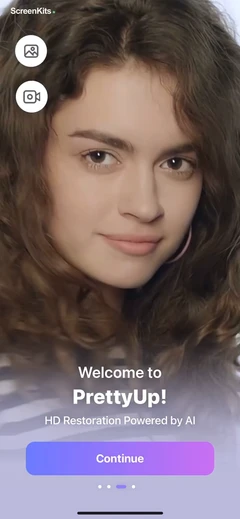 PrettyUp - Body Editor Video onboarding UI screen 12