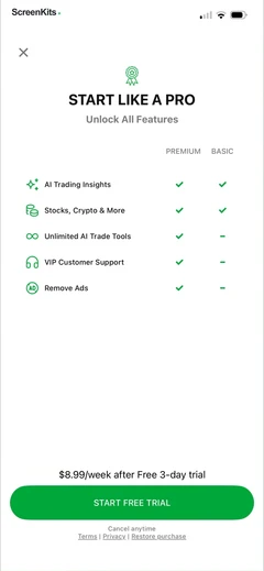 TradeGPT paywalls UI screen 9