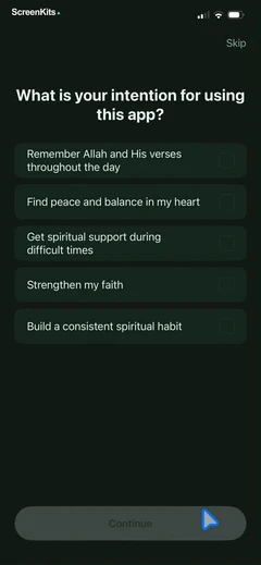 Quran Widgets- Verses & Duas mobile app UI screen 12