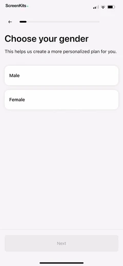 CalZen mobile app UI screen 5