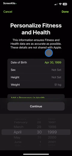Apple Fitness mobile app UI screen 8