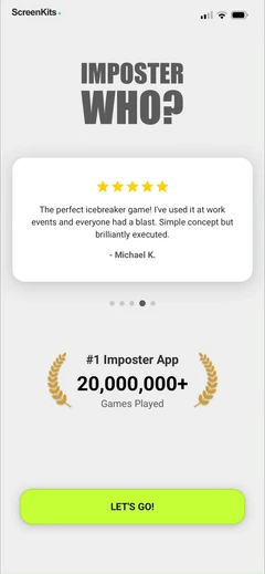 Imposter Who- - Word Game mobile app UI screen 7