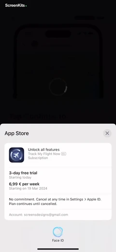 Track My Flight Now mobile app UI screen 7