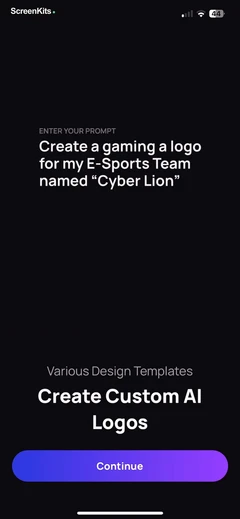AI Art Generator & Logo - Hexa mobile app UI screen 12