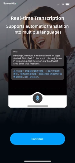 iTranscribe - Audio to Text onboarding UI screen 10