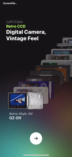 LoFi Cam: Film Digital Camera mobile app UI screen 5