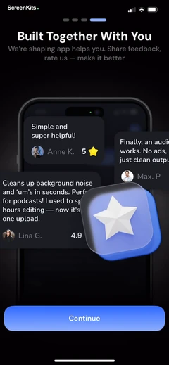 Scenara mobile app UI screen 11