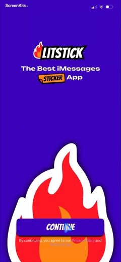 Litstick - Best Stickers App mobile app UI screen 10