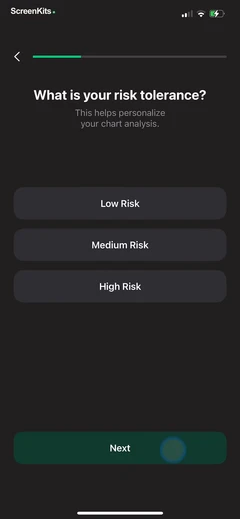 Trade AI- Chart AI Analysis mobile app UI screen 6