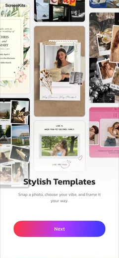 photo-collage-maker-incollage mobile app UI screen 6