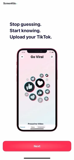 Go Viral mobile app UI screen 7