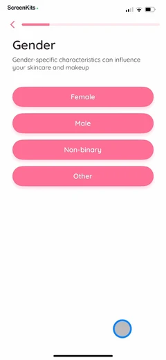 Glam Up - Perfect Your Look mobile app UI screen 6