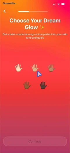 Beam Tanning - Get Tan Fast mobile app UI screen 10