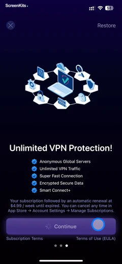 VPN Proxy Fast - Super VPN mobile app UI screen 10