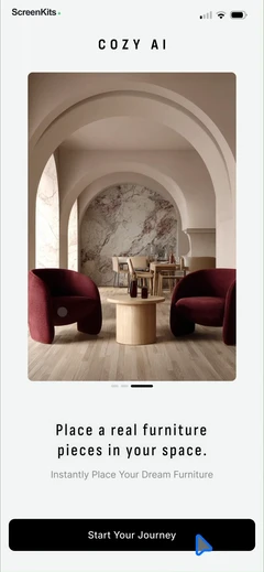 CozyAI - AI Home Design mobile app UI screen 6