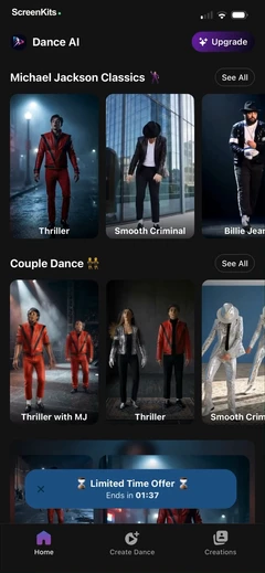 Dance AI- AI Dance Video Maker mobile app UI screen 5
