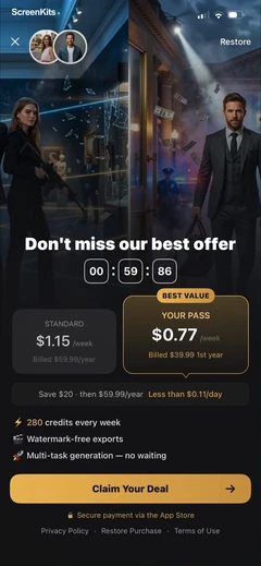 filmit-ai-ai-cinematic-video mobile app UI screen 6